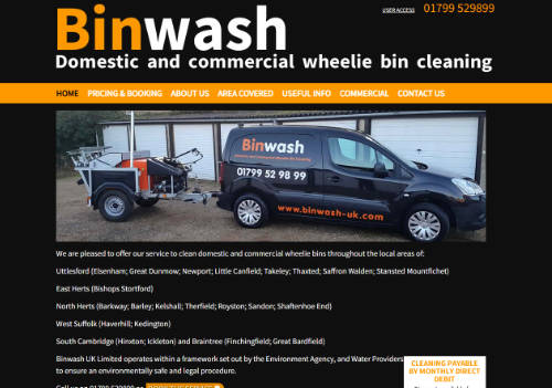 Binwash website